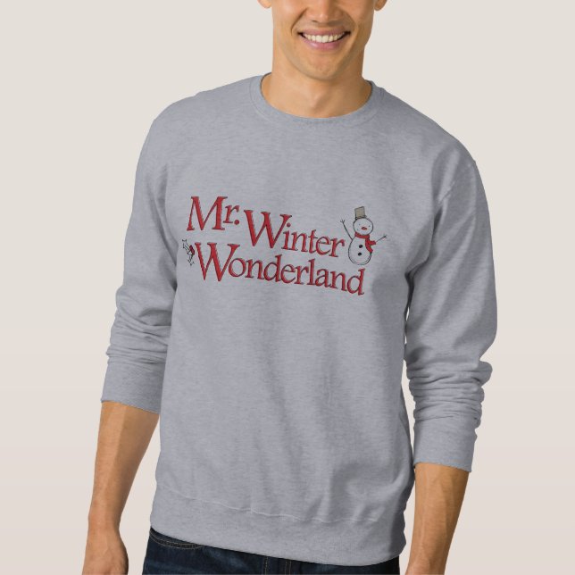 Sweatshirt M. Winter Wonderland Funny Shirt (Devant)