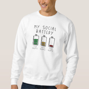 Sweatshirt Ma batterie sociale