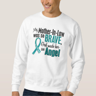 Sweatshirt Ma belle-mère est un Cancer ovarien de l'ange 1