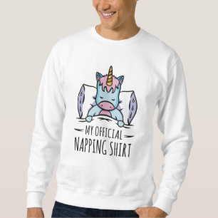 Sweatshirt Ma chemise de sieste officielle avec sommeil Unico