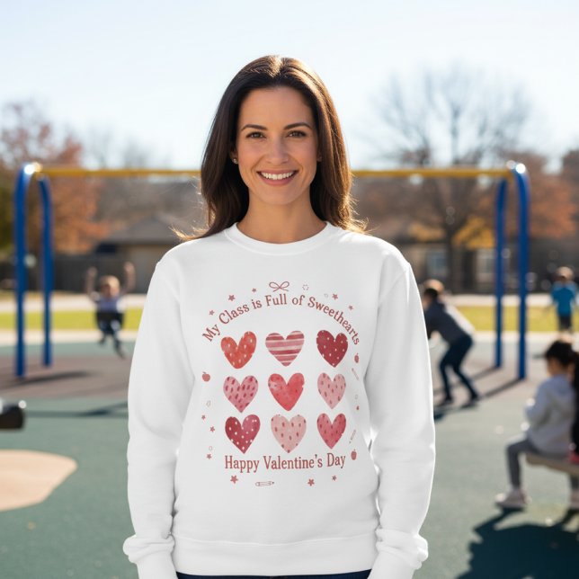 Sweatshirt Ma classe est pleine de chéris Enseignant Saint-Va (Créateur téléchargé)