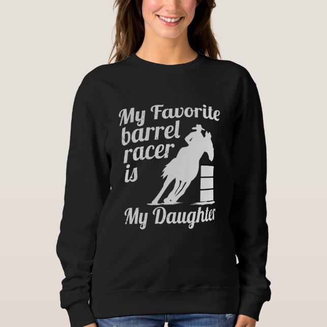 Sweatshirt Ma fille est ma fille. (Devant)