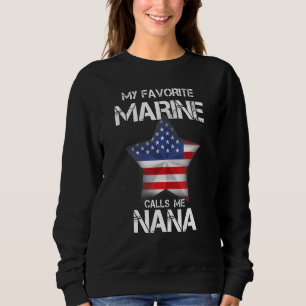 Sweatshirt Ma Marine Préférée M'Appelle Nana Vétérinaire Day