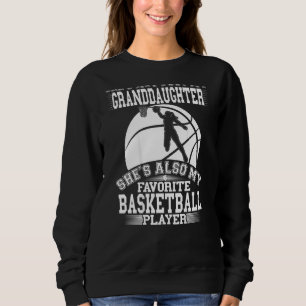 Sweatshirt Ma Petite-Fille Est Mon Spo De Joueur De Basketbal