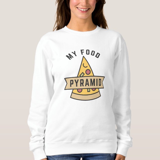 Sweatshirt Ma pyramide alimentaire (Devant)