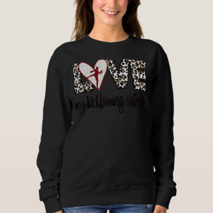 Sweatshirt Ma Soeur Kickboxing Vie Fier Soeur Kickboxer
