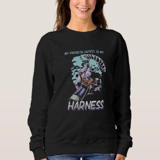 Sweatshirt Ma Tenue Préférée Est Mon Harnais Skydiving Paragl