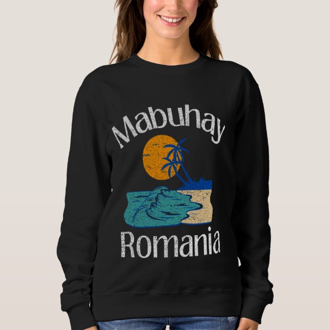 Sweatshirt Mabuhay Roumanie Philippines Salutation Tagalog Pi (Devant)