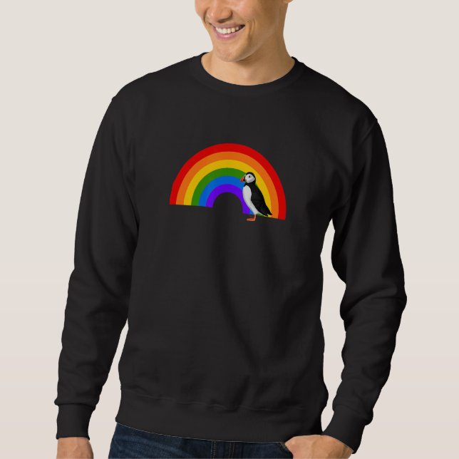 Sweatshirt Macareux Arc-en-ciel Oiseau Oiseau Ornithologue An (Devant)