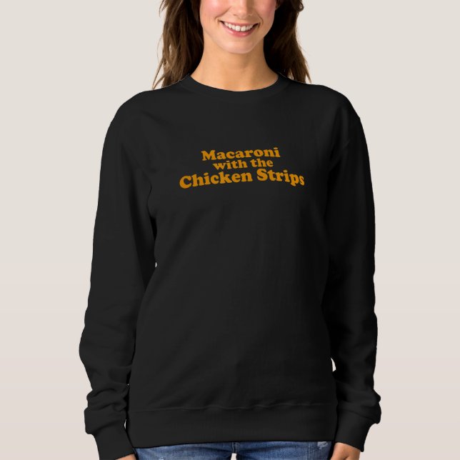Sweatshirt Macaroni Aux Bandes De Poulet (Devant)