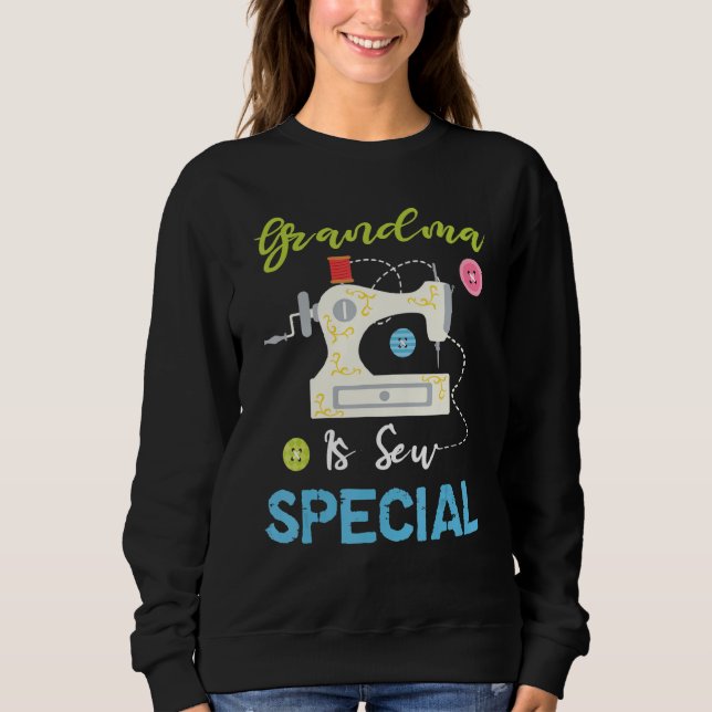 Sweatshirt Machine À Coudre Drôle Grandma Est Quelques Spécif (Devant)