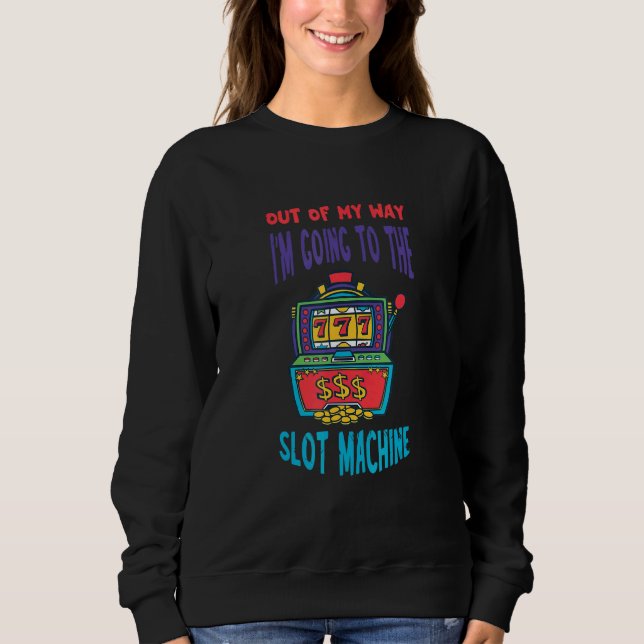 Sweatshirt Machine à sous dégagée Machine de jeu et de pari (Devant)