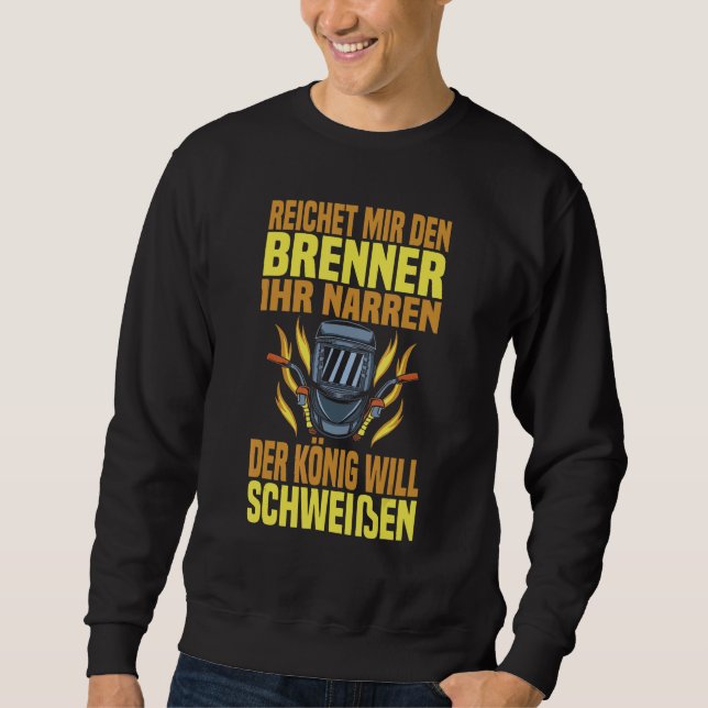 Sweatshirt Machine de soudage pour hommes serrurier métalliqu (Devant)