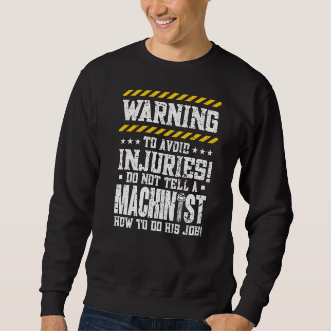 Sweatshirt Machine Opérateur Machiniste (Devant)