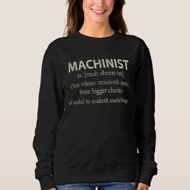 Sweatshirt Machiniste De La Cnc (Devant)