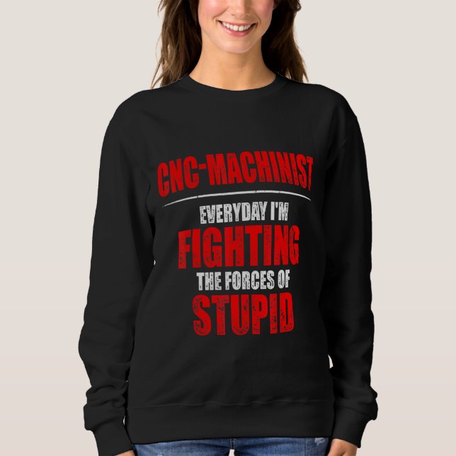 Sweatshirt Machiniste Forces Machine Operator Machines (Devant)