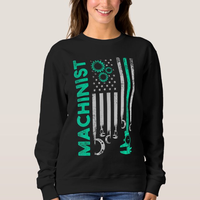 Sweatshirt Machiniste Machine Opérateur Usinage 63 (Devant)