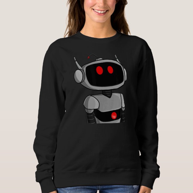 Sweatshirt Mad Crazy Robot Nft Artwork Digital Robotics Ai (Devant)