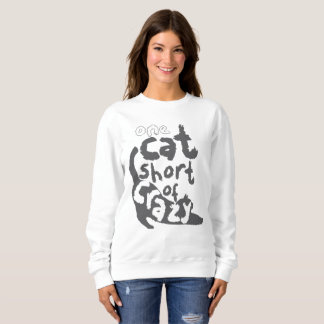 Sweatshirt Madame folle de chat