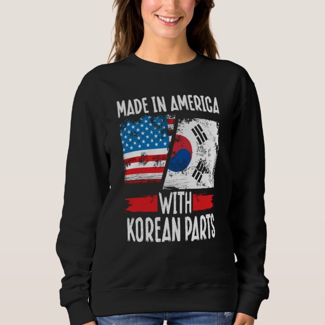 Sweatshirt Made In America With Korean Parts Asian American (Devant)