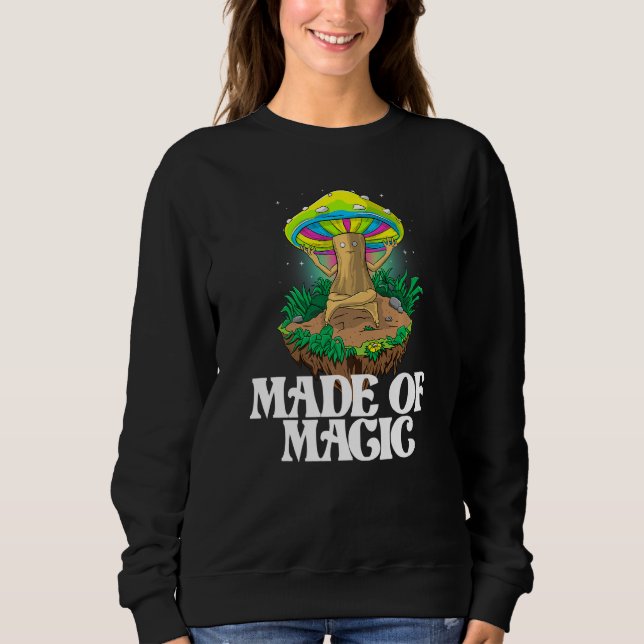 Sweatshirt Made Of Mushroom  Women Magic Psilocybin Mushroom (Devant)