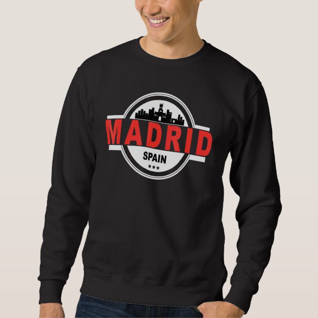Sweatshirt Madrid Espagne Skyline City Trip (Devant)
