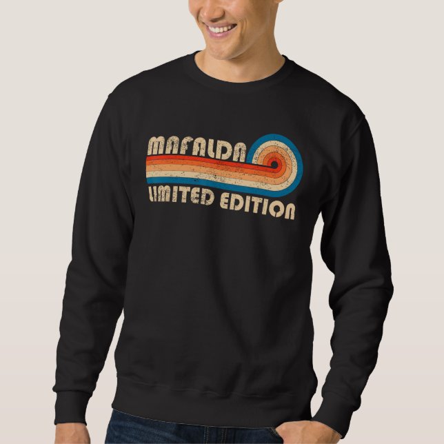 Sweatshirt MAFALDA Prénom Funny Retro Vintage Anniversaire (Devant)