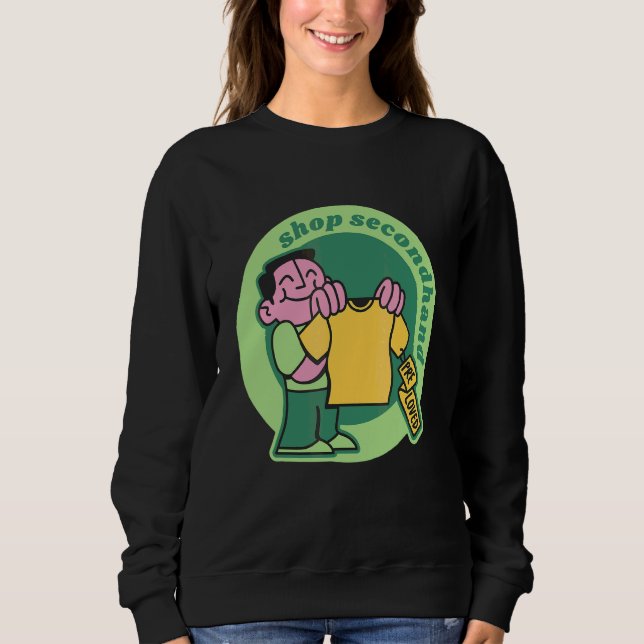 Sweatshirt Magasinez Friperies Hippies Années 70 (Devant)