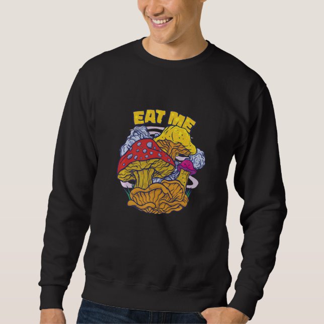 Sweatshirt Magic Mushrooms Psychedelic Psilocybin Fungus Hipp (Devant)