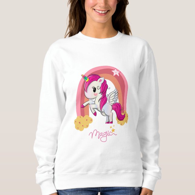 Sweatshirt Magic Unicorn Fan Club (Devant)