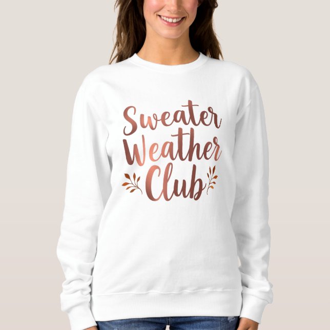 Sweatshirt Magie d'automne Feuilles d'automne Typographie sai (Devant)