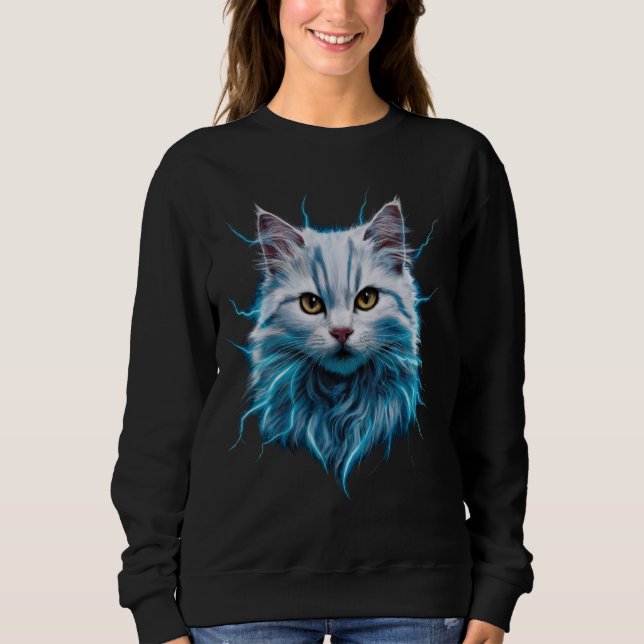 Sweatshirt Magique Cool de chats de foudre Feline Imaginaire  (Devant)
