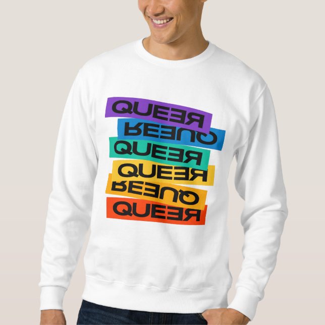 Sweatshirt Magnet de voiture. LGBT+Pride. Queer. (Devant)