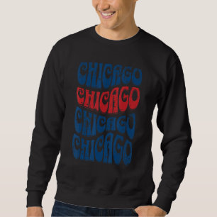 Sweatshirt Magnifique Chicago Illinois Super Retro déçu D