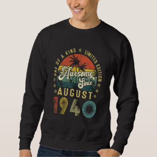 Sweatshirt Magnifique depuis août 1940 Vintage 82e anniversai