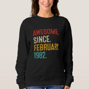 Sweatshirt Magnifique depuis février 1982 41e anniversaire Re