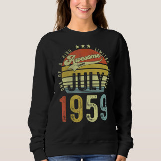 Sweatshirt Magnifique depuis juillet 1959 Vintage 63ème anniv