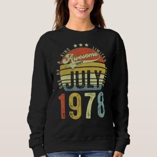 Sweatshirt Magnifique depuis juillet 1978 Vintage 44ème anniv