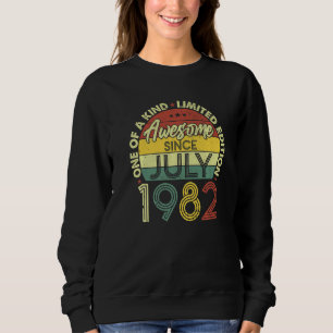 Sweatshirt Magnifique Depuis Juillet 1982 40 Ans 40ème Annive