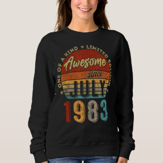 Sweatshirt Magnifique depuis juillet 1983 Vintage 39ème anniv