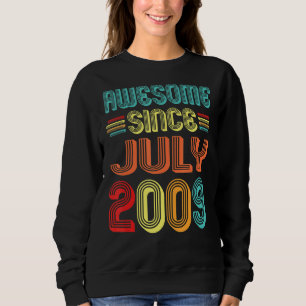 Sweatshirt Magnifique Depuis Juillet 2009 Vintage 13 Ans 13èm