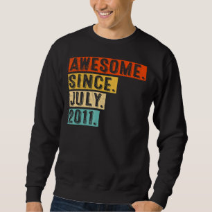 Sweatshirt Magnifique depuis juillet 2011 Vintage 11ème anniv