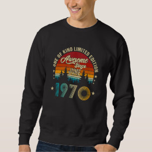 Sweatshirt Magnifique Depuis Juin 1970 52 Ans 27ème Anniversa