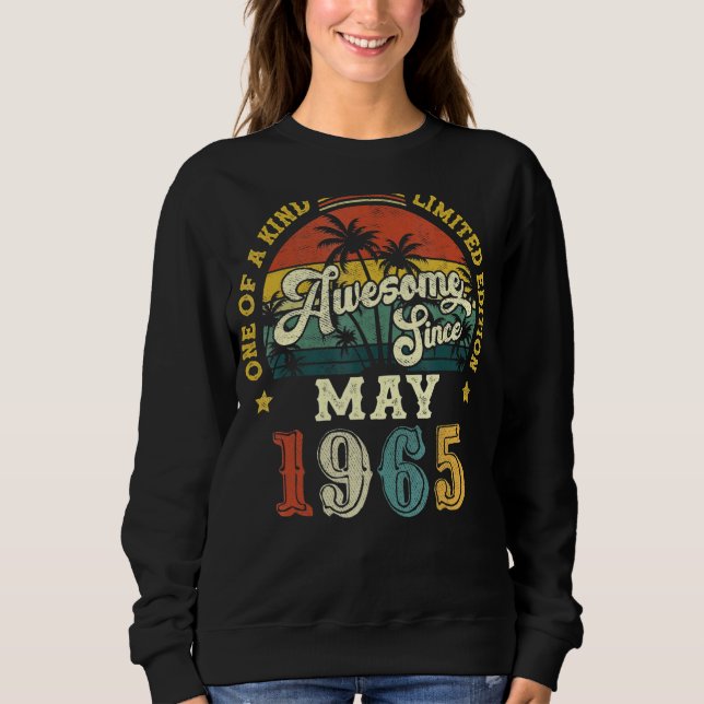Sweatshirt Magnifique depuis mai 1965 Vintage 57ème anniversa (Devant)