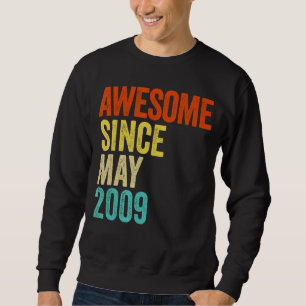 Sweatshirt Magnifique Depuis Mai 2009 Vintage 13ème Hommes Et