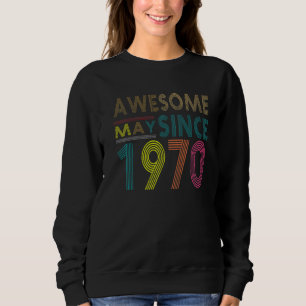 Sweatshirt Magnifique Depuis Mai Né En 1970 Vintage 52e anniv