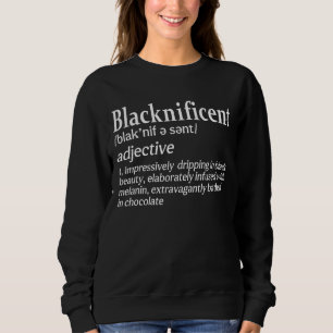 Sweatshirt Magnifique Noire Pride Melanin Blac