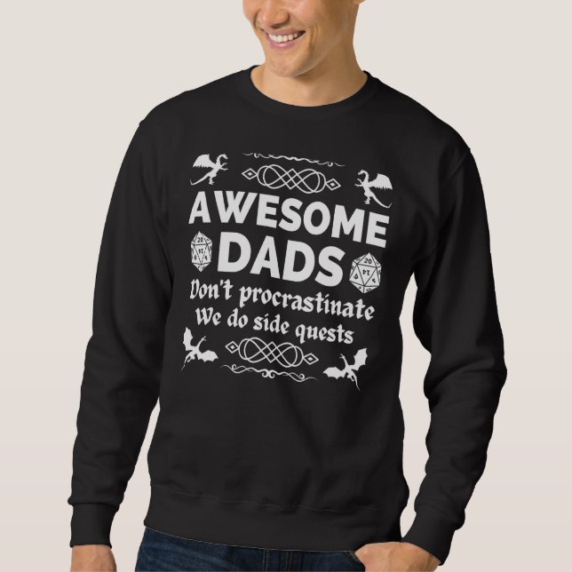 Sweatshirt Magnifique Tabletop Dads Gamer Rpg 1 (Devant)