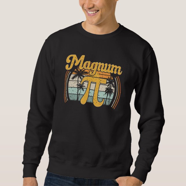 Sweatshirt Magnum Pi Math Pi Jour Rétro (Devant)