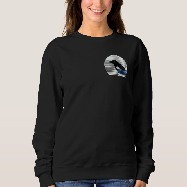 Sweatshirt Magpie Bird Birder Bird Birdwatcher Animal Biologi (Devant)